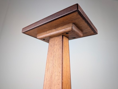 Art deco standsäule aus holz - standsäule,