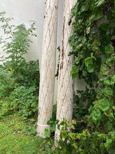 Holzsäulen von terrasse einer - holzsäulen,